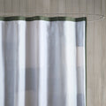 Pieced Cotton Shower Curtain green-cotton