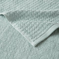 Cotton Waffle Jacquard Antimicrobial Bath Towel 6 seafoam-cotton