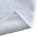 100% Cotton Solid Tufted 2 Piece Bath Rug Set white-cotton