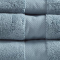 Cotton 6 Piece Bath Towel Set blue-cotton