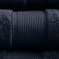 100% Cotton 8 Piece Antimicrobial Towel Set black-cotton