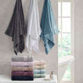 Cotton 6 Piece Bath Towel Set grey-cotton