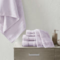 Cotton 6 Piece Bath Towel Set lavender-cotton