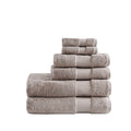 Cotton 6 Piece Bath Towel Set taupe-cotton