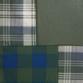 Pieced Cotton Shower Curtain green-cotton