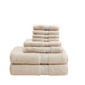 100% Cotton 8 Piece Antimicrobial Towel Set natural-cotton