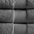 Cotton 6 Piece Bath Towel Set charcoal-cotton