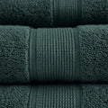 100% Cotton 8 Piece Antimicrobial Towel Set dark green-cotton