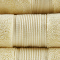 100% Cotton 8 Piece Antimicrobial Towel Set yellow-cotton