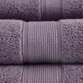 100% Cotton 8 Piece Antimicrobial Towel Set light purple-cotton