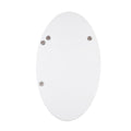 Frameless Beveled Wall Mounted Bathroom Mirror,