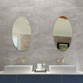 Frameless Beveled Wall Mounted Bathroom Mirror,