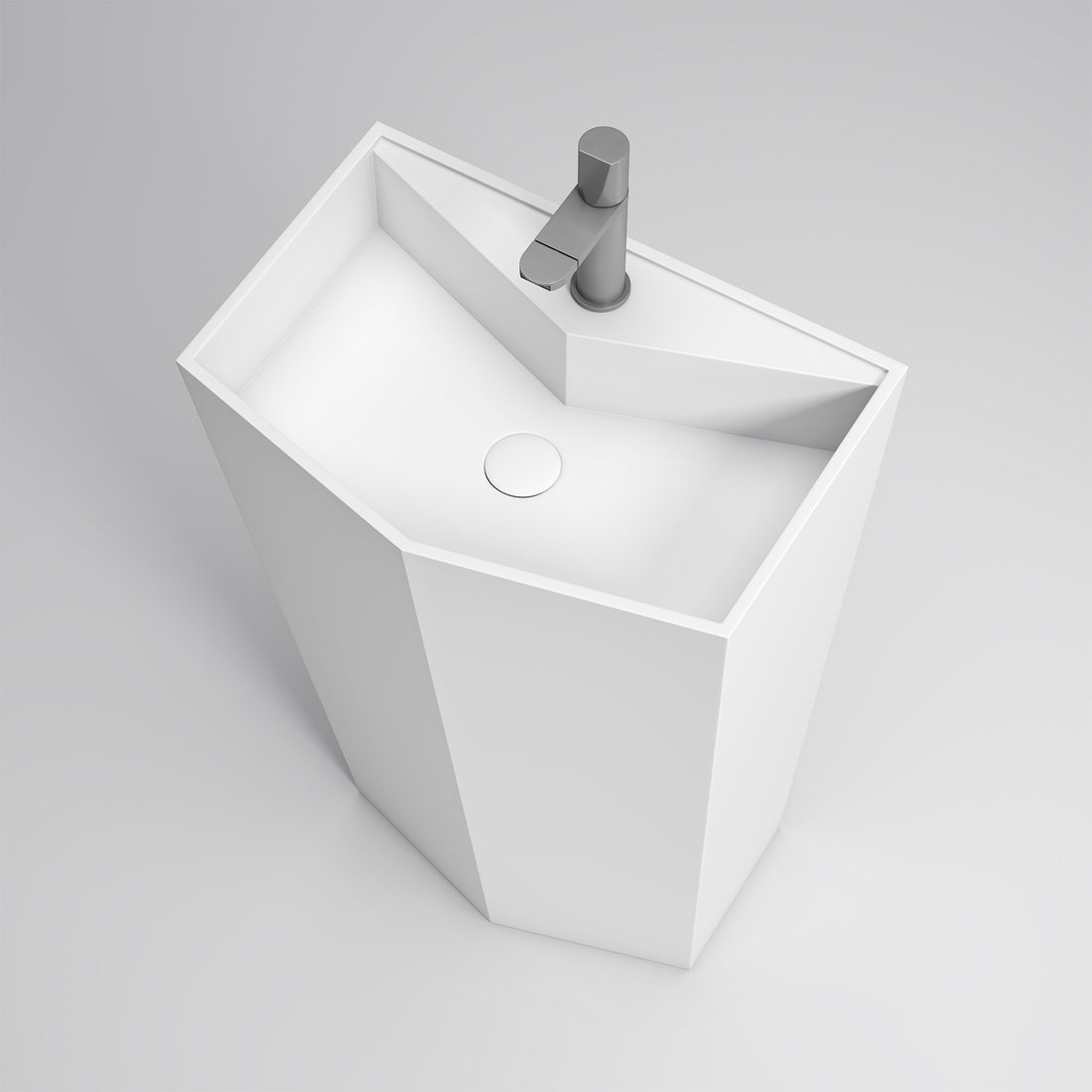 FS505 510 Solid surface basin white-solid surface