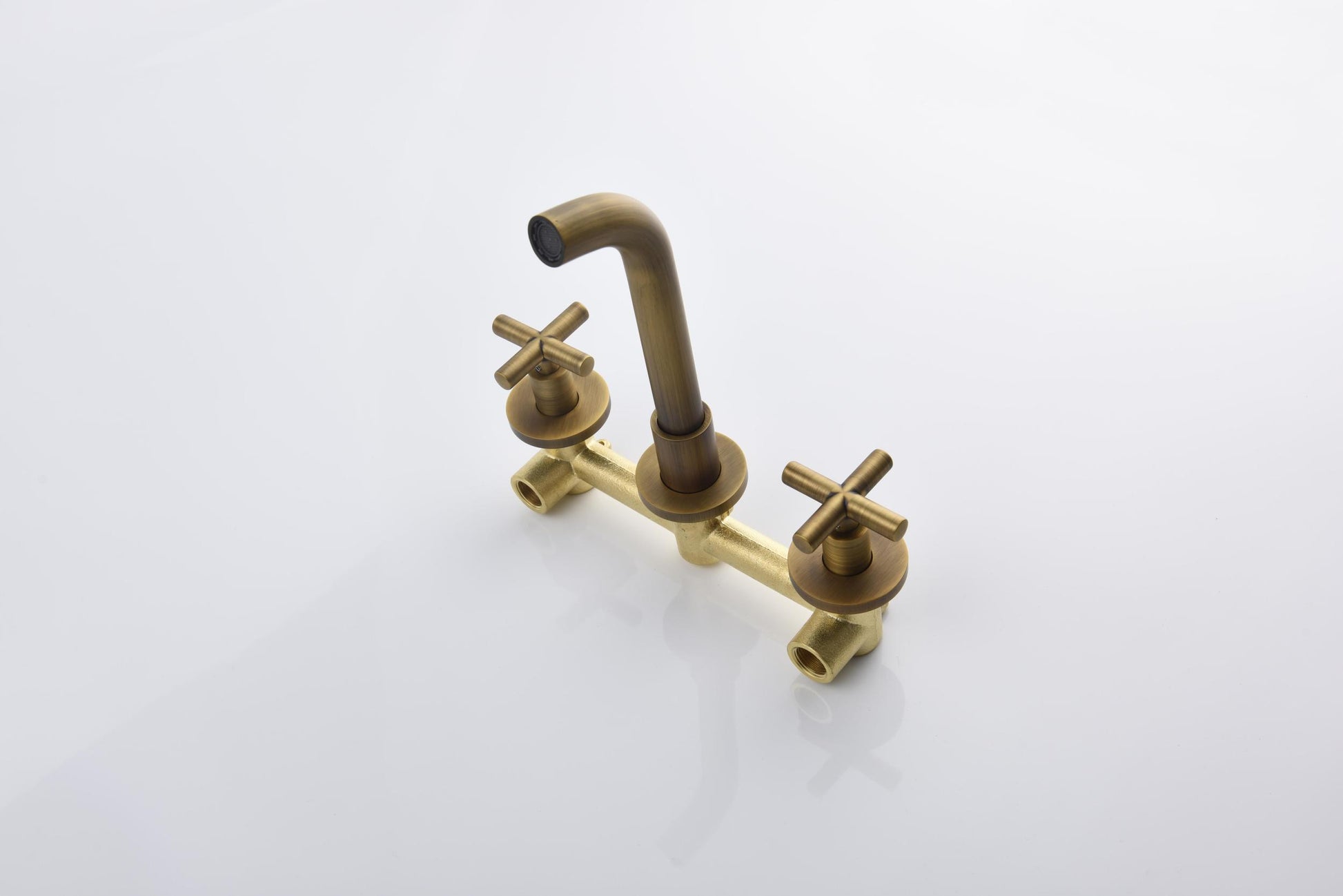 Bathroom Faucet Wall Mounted Bathroom Sink Faucet bronze-brass