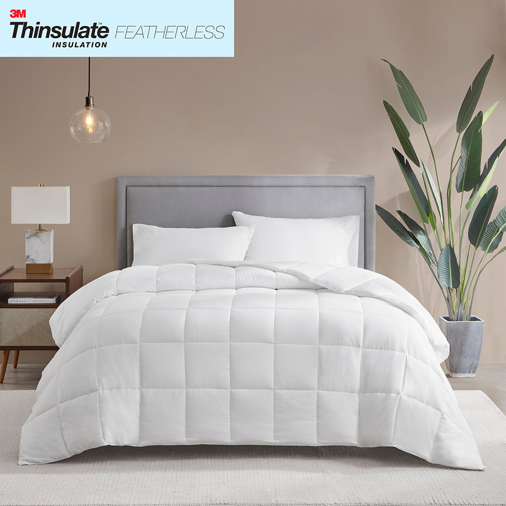 Cotton Down Alternative Featherless Comforter white-cotton