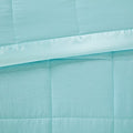 Oversized Down Alternative Blanket with Satin Trim aqua-polyester