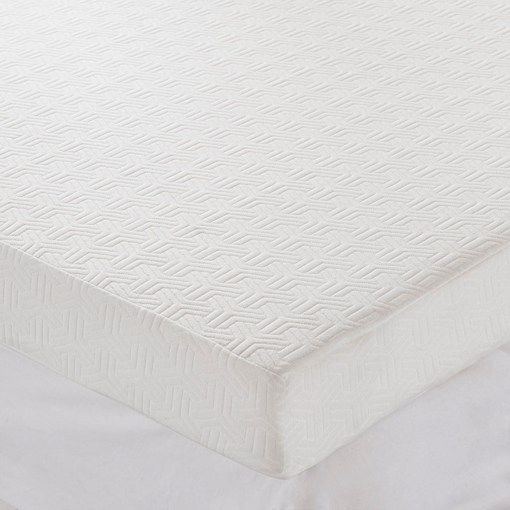 4" Memory Foam Mattress Topper white-polyester