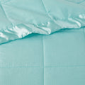 Oversized Down Alternative Blanket with Satin Trim aqua-polyester