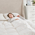 Oversized 100% Cotton Down Comforter white-cotton