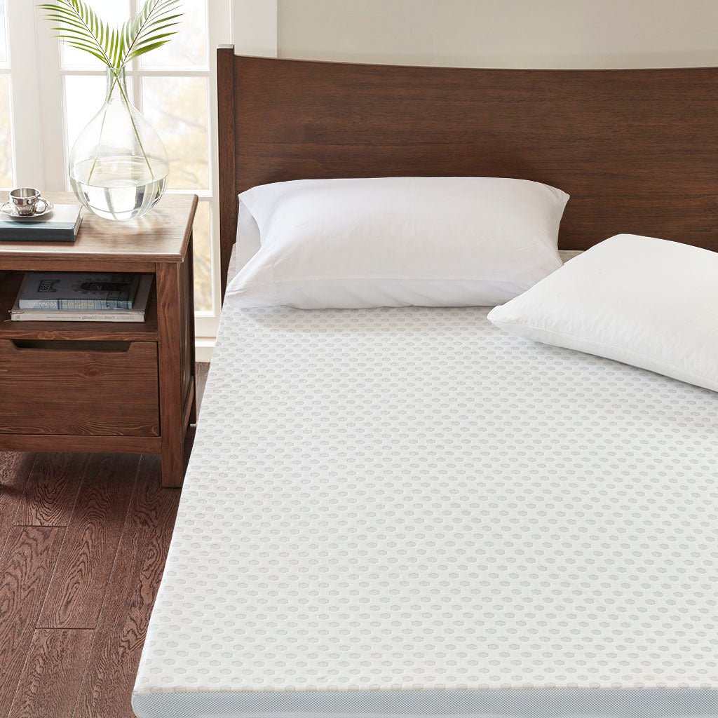 All Season Reversible Hypoallergenic Cooling Mattress white-polyester