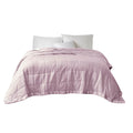 Oversized Down Alternative Blanket with Satin Trim lilac-polyester