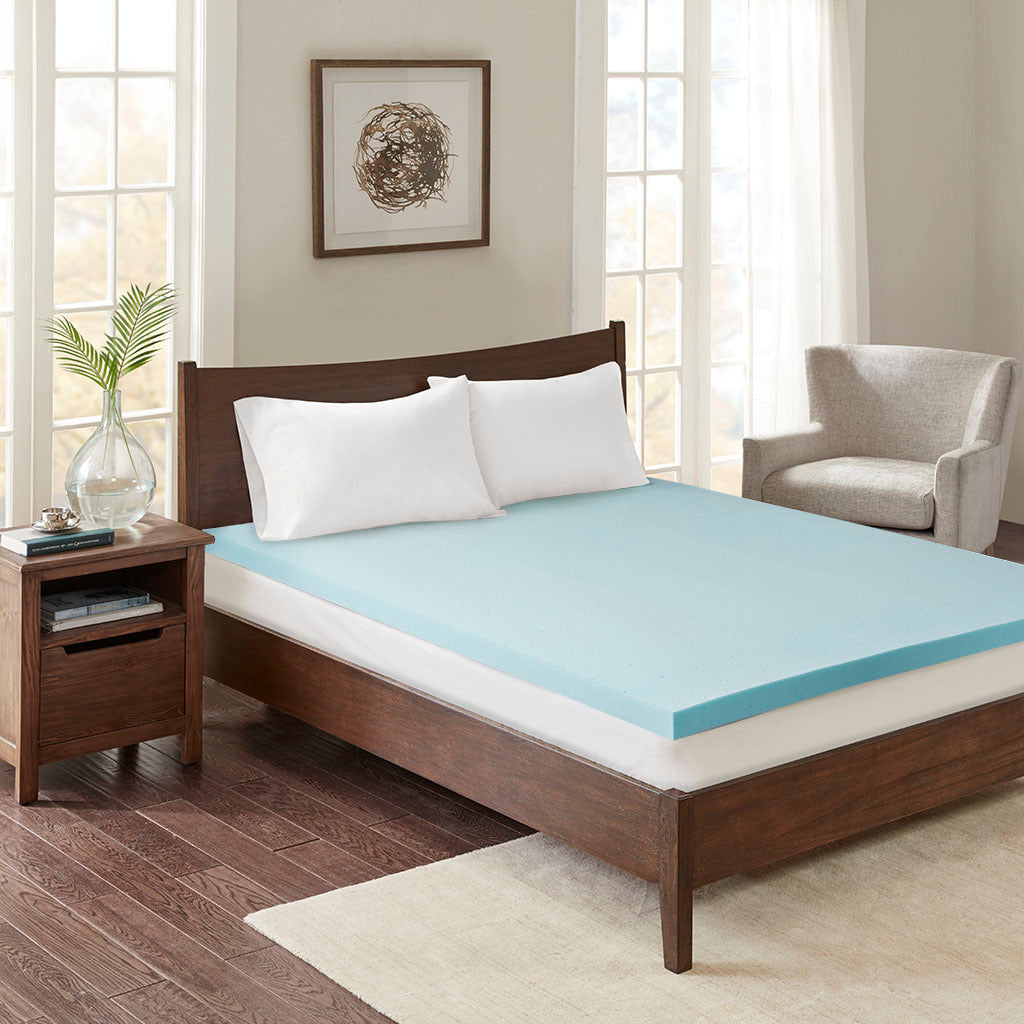 All Season Reversible Hypoallergenic Cooling Mattress white-polyester