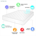 Energy Recovery Waterproof Mattress Pad white-polyester