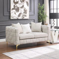 2052 LIGHT BEIGE 2S weave sofa ,contemporary concept beige-linen