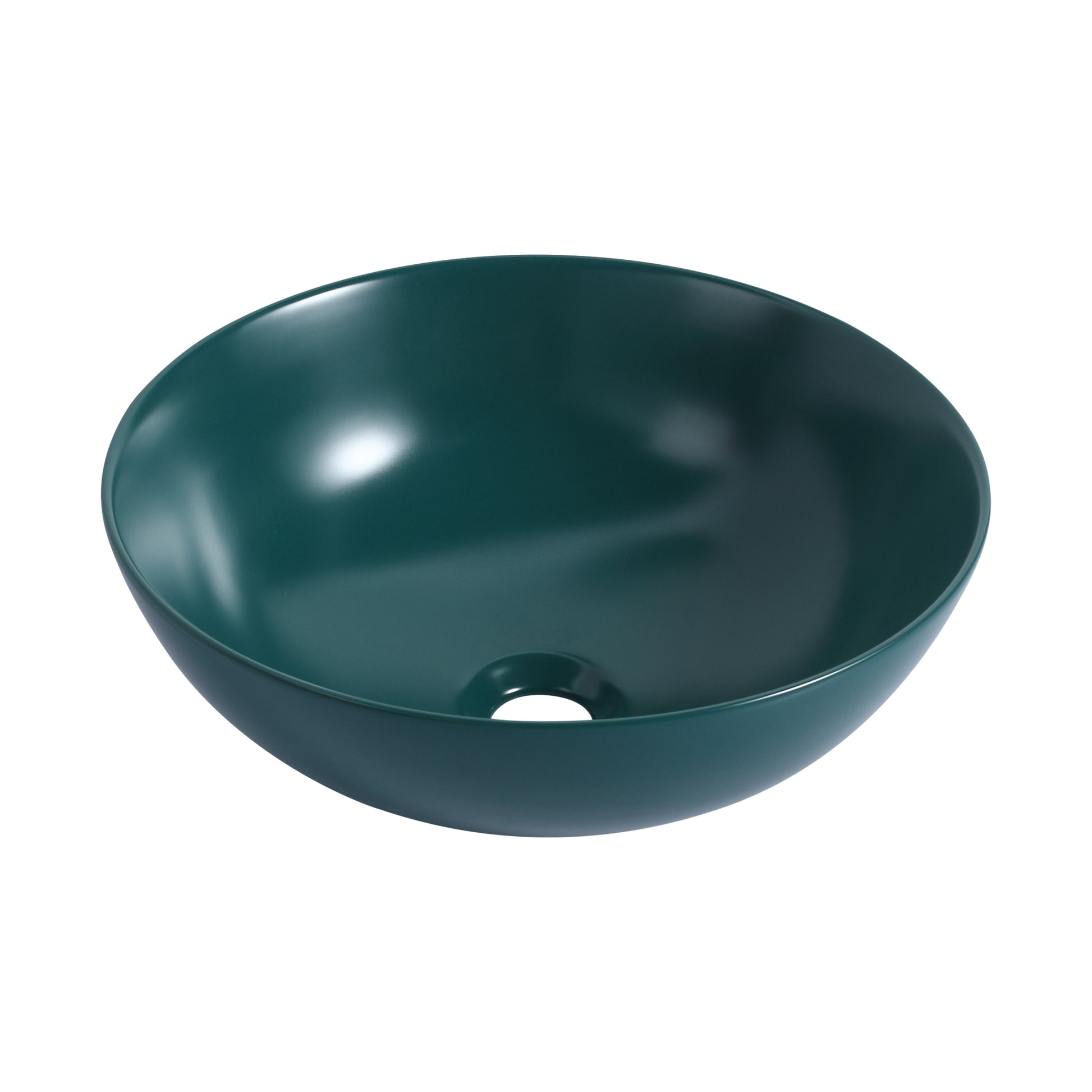 Ceramic Countertop Art Wash Basin, Vessel Sink Matt green-ceramic