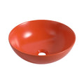 Ceramic Countertop Art Wash Basin, Vessel Sink Matt orange-ceramic