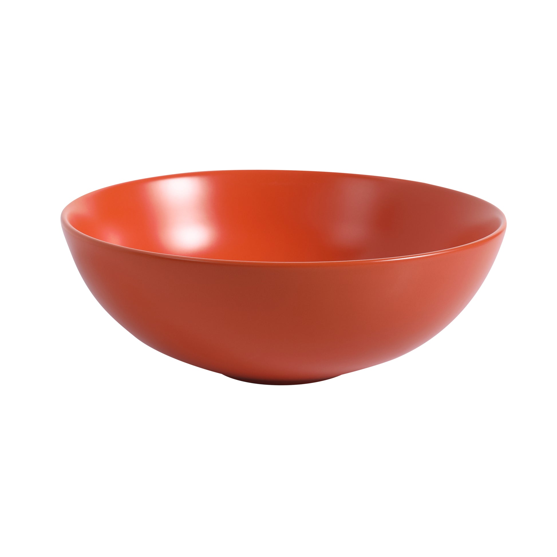 Ceramic Countertop Art Wash Basin, Vessel Sink Matt orange-ceramic