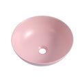 Ceramic Countertop Art Wash Basin, Vessel Sink Matt pink-ceramic