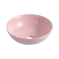 Ceramic Countertop Art Wash Basin, Vessel Sink Matt pink-ceramic