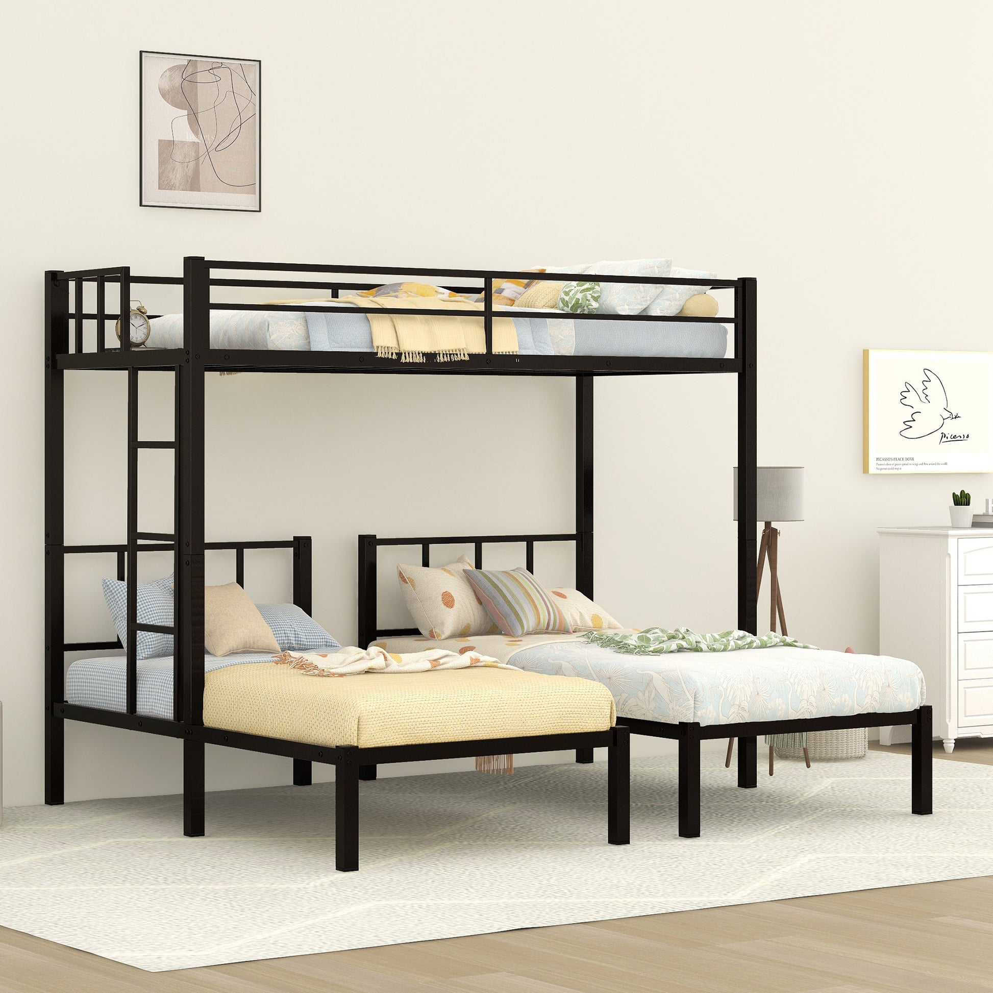 Twin Over Twin & Twin Bunk Beds For 3, Twin Xl