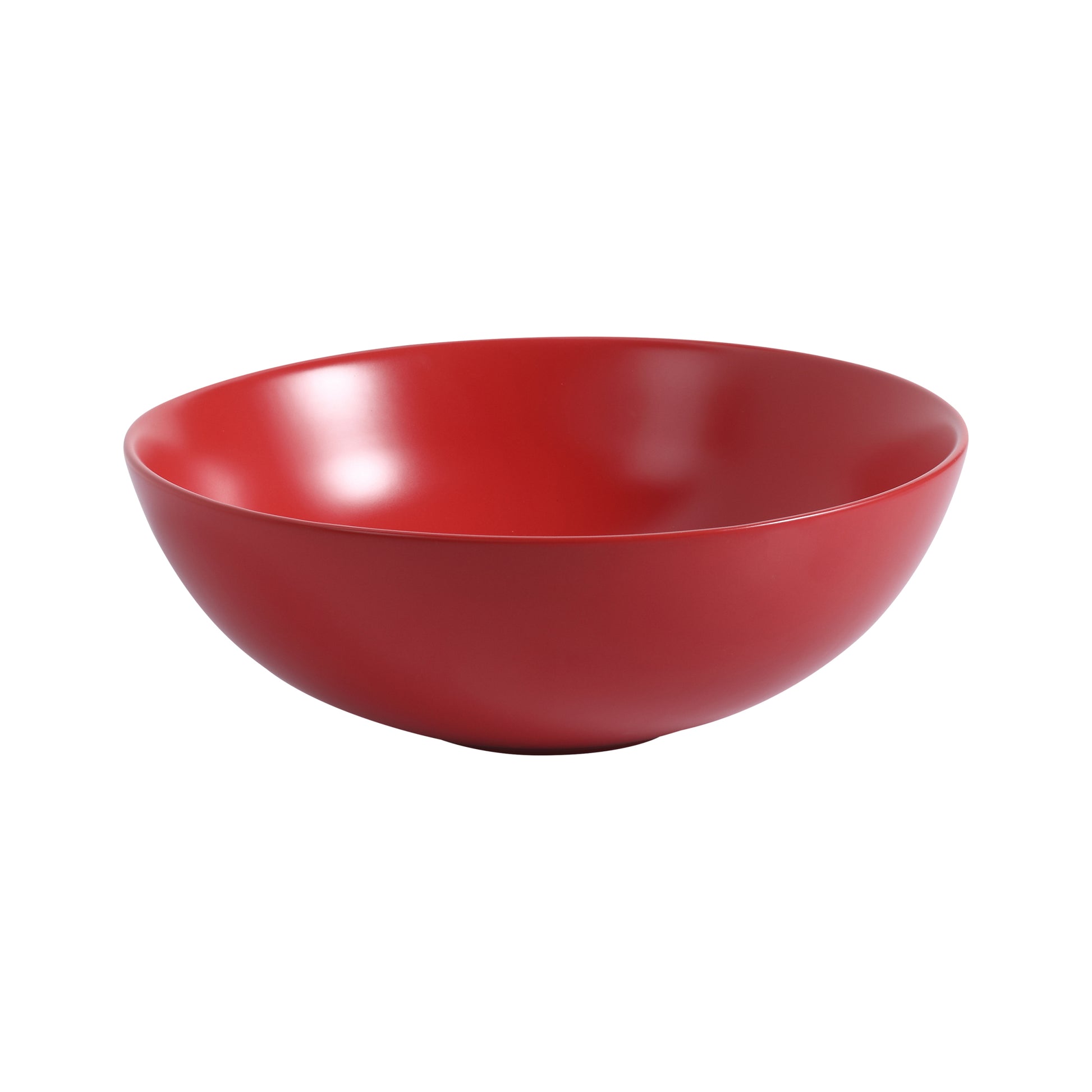 Ceramic Countertop Art Wash Basin, Vessel Sink Matt red-ceramic