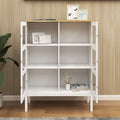 Two door Three tier Shelf Bookcase Cabinet