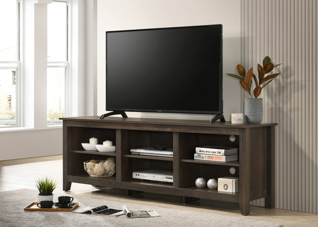 Benito Dark Dusty Brown 70" Wide Tv Stand with