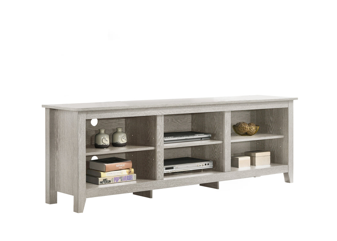 Benito Dusty Gray 70" Wide Tv Stand with Open