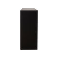 Kitchen Sideboard Cupboard with LED Light, White High black-mdf