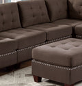 Living Room Furniture Tufted Armless Chair Black coffee-primary living