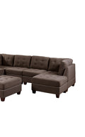 Contemporary Modular Sectional 8pc Set Living Room coffee-wood-primary living space-cushion