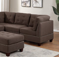 Modular Sectional 6pc Set Living Room Furniture Corner coffee-wood-primary living space-cushion