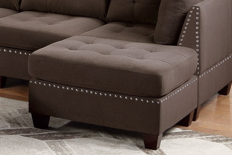 Living Room Furniture Tufted Ottoman Black Coffee coffee-primary living space-tufted