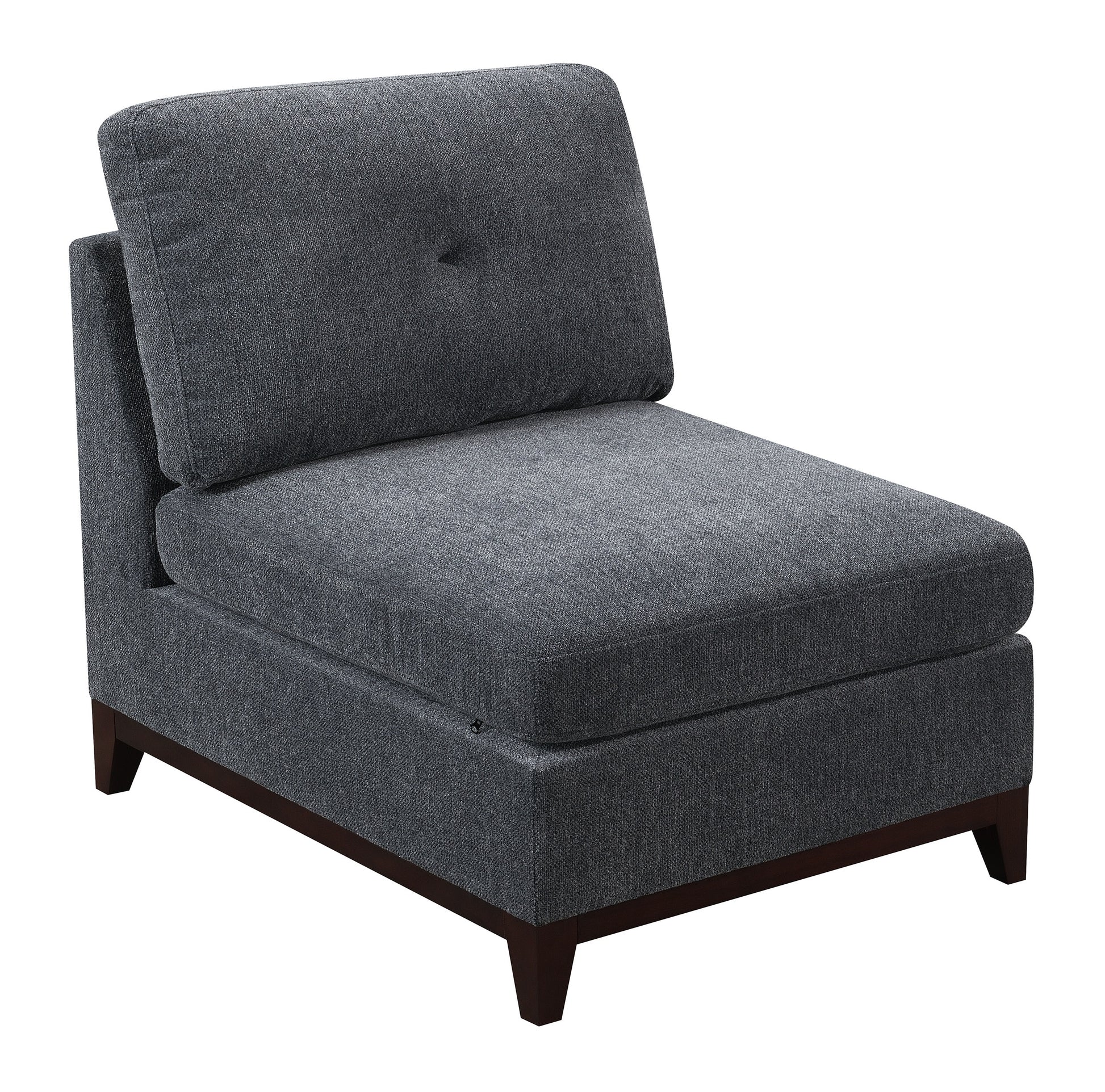 Modular Living Room Furniture Armless Chair Ash gray wash-primary living