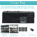 Folding Cargo Basket with Cargo Net black-metal