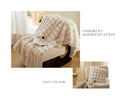 Large Cream Throw Blanket For Couch And For Bed,