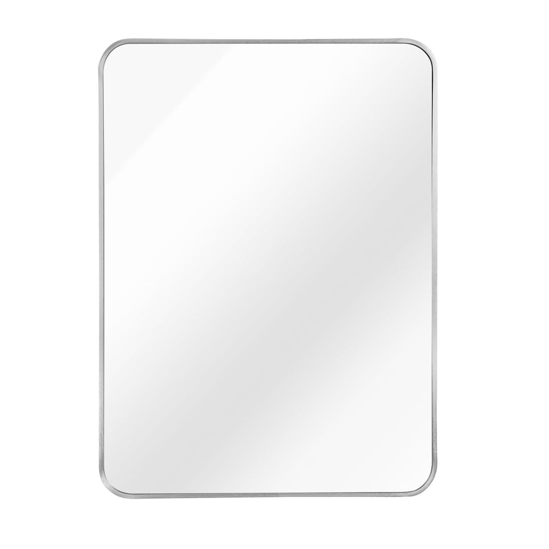 Silver 22 "x30" Rectangular Bathroom Wall Mirror silver-classic-mdf+glass-aluminium alloy