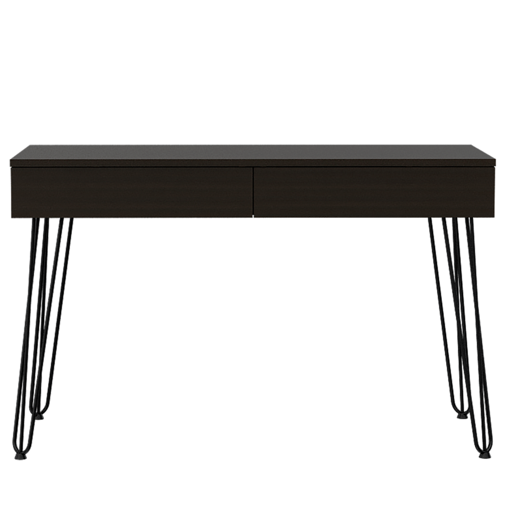 Mumbai 2 Drawers Computer Desk With Hairpin Legs