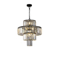 Black Luxury Crystal Chandelier Modern Chandeliers black-crystal-iron