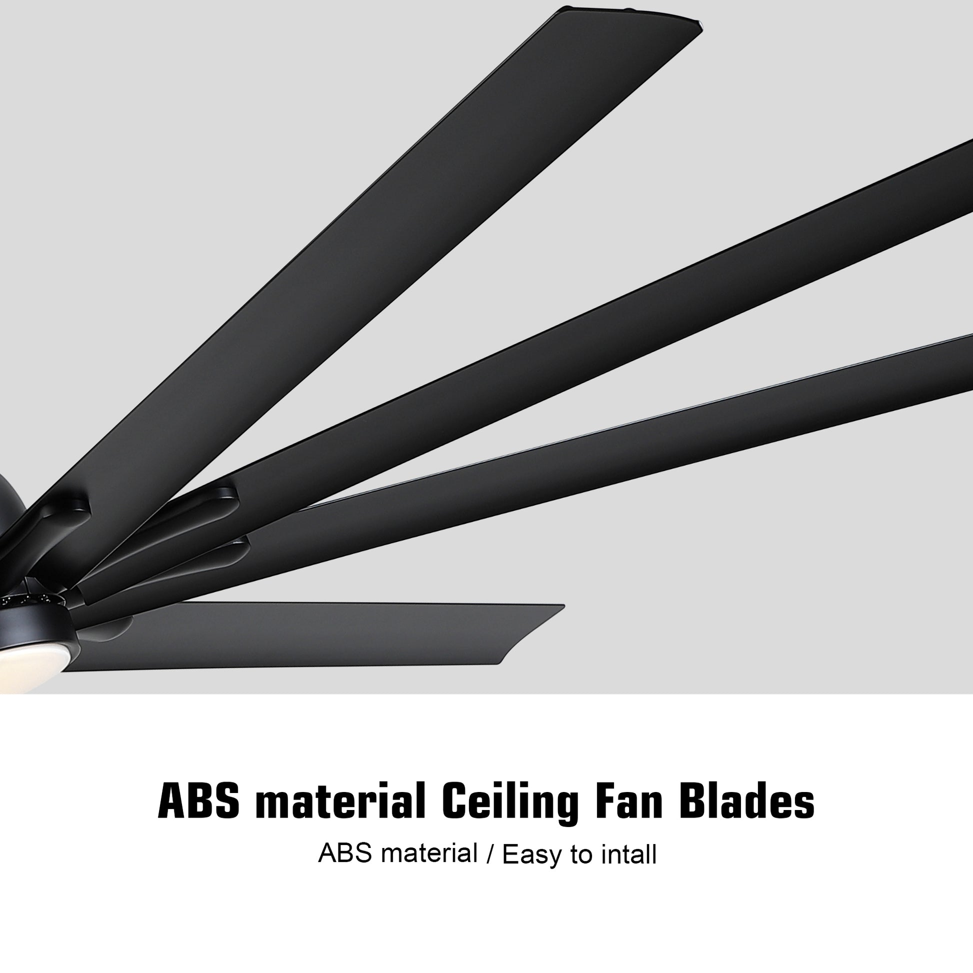 84 In Super Large Black Ceiling Fan with Remote